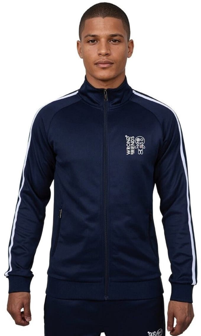 Wrong Friends Milazzo Track Jacket – Trainingsjas – Regular Fit – Heren - Donkerblauw