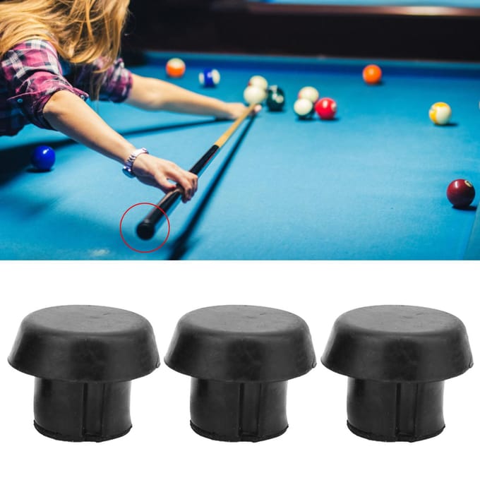 20 stuks Biljartkeu Onderkant Rubberen Plug Beschermpad Keu Staartbeschermer Beschermaccessoires gray