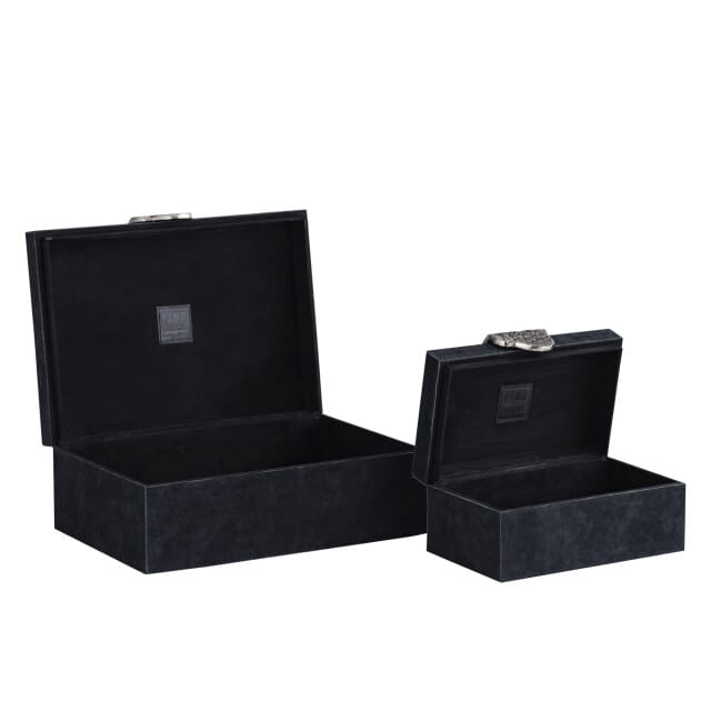 PTMD - Opberger Hazael - Zwart - 36x25x13cm - Set van 2