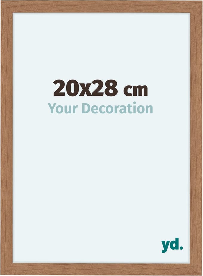 Your Decoration - Fotolijst 20x28 cm - MDF - Notenhout Licht - Como