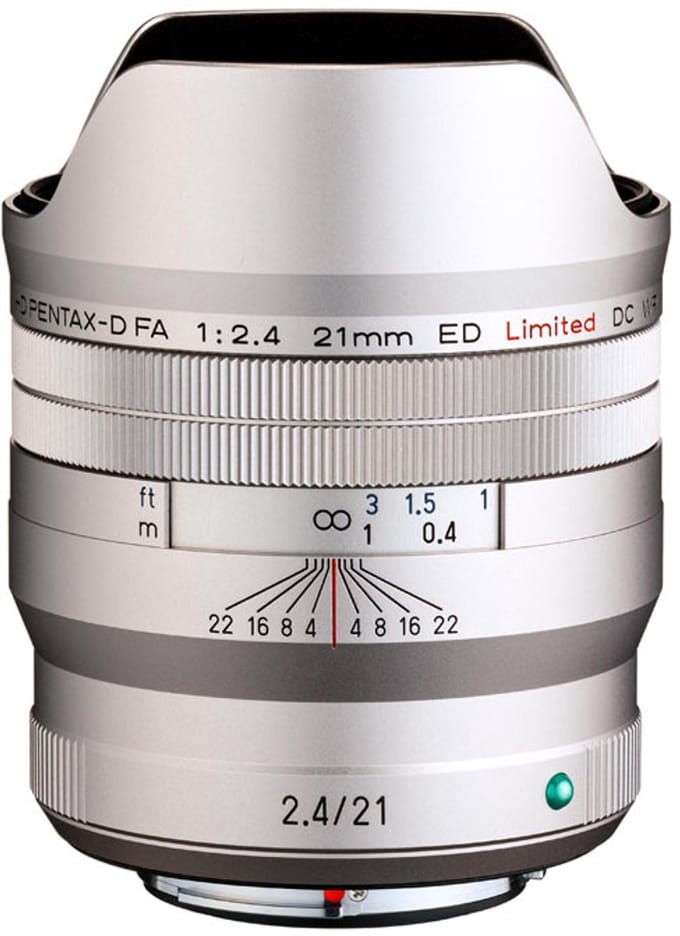 Pentax 21mm F2.4 ED HD D-FA Limited DC WR Zilver K-Mount