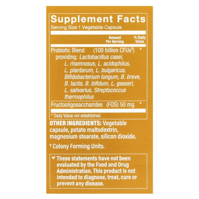The Vitamin Shoppe, probioticum, 100 miljard CFU, 30 vegetarische capsules