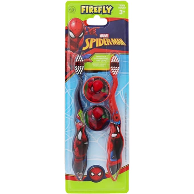 Firefly Spiderman Twin Pack Tandenborstel Kinderen