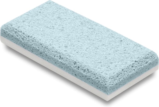 Rojafit Premium Eeltsteen - Siliglass - Duo - Grof & Fijn - Turqoise/Wit - Afm. 10 x 5 x 2 cm.
