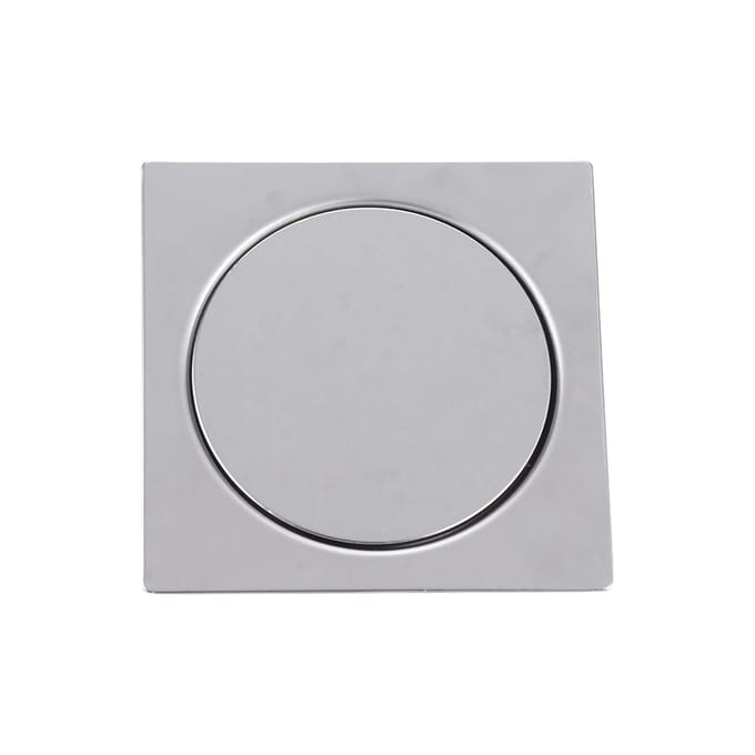 Pedale Vloerafvoer RVS 10x10cm Douche Deodorant Pop-up Vloerafvoer voor Badkamer white