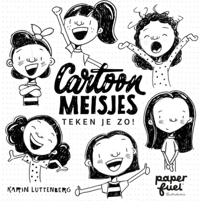 Cartoonmeisjes Teken Je Zo! - Karin Luttenberg