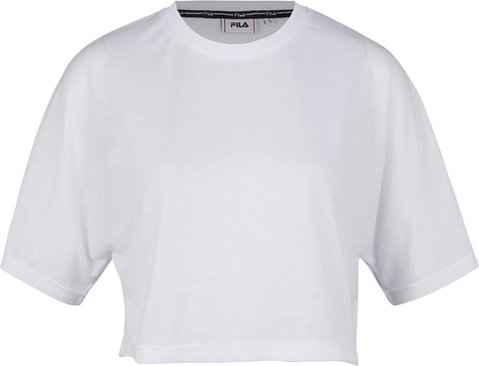 Fila dames-T-shirt Recanati cropped shirt Lucent White