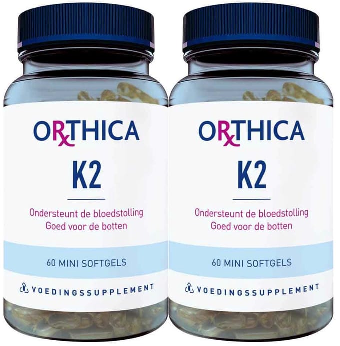 Orthica K2 - 2 x 60 softgels - Voordeelverpakking