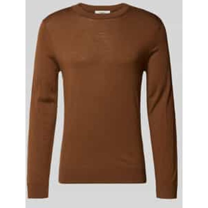 Regular fit pullover van zuivere merinowol, model 'TRAY'