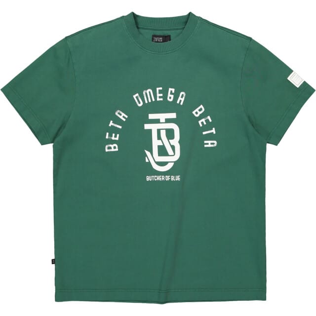T-shirt groen Butcher of Blue opdruk wit