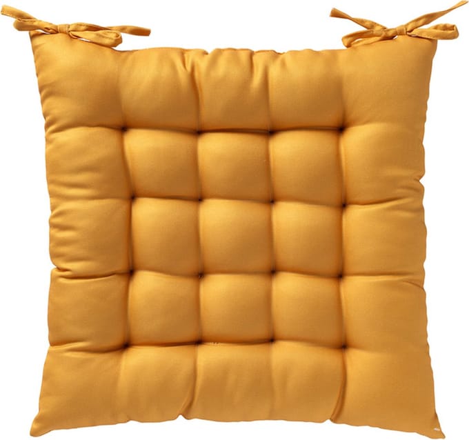 SONNY - stoelkussen 40x40 cm - matraskussen - Golden Glow - geel