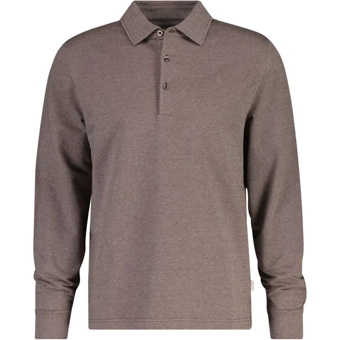 Polo met lange mouwen in twill Gant