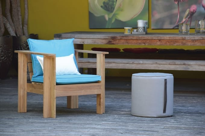 Jan Kurtz - Oplage voor de loungefauteuil Batten - wit