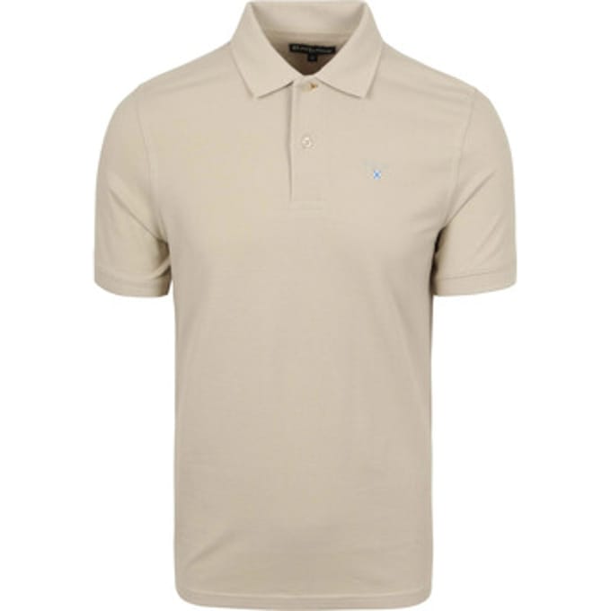 Barbour Pique Polo Beige - Maat XXL - Heren