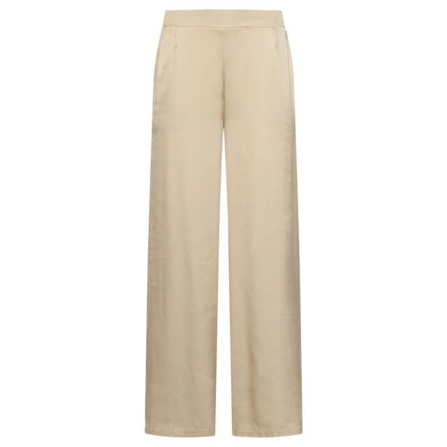 Smashed Lemon Wide leg pantalon met satijn-glans |