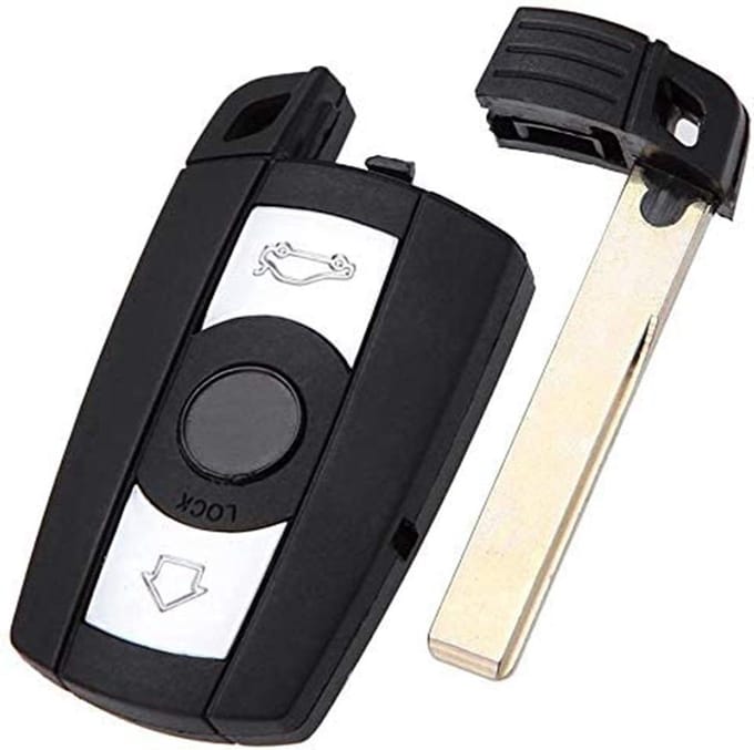 Autoleutel 3 knoppen geschikt voor BMW 3-knops Smartkey Behuizing / sleutelbehuizing