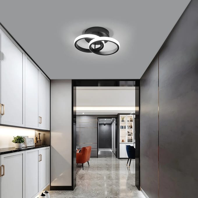 Goeco Plafondlamp - 25CM - 19W - moderne - creatieve - acryl - Koel Wit - 6500K