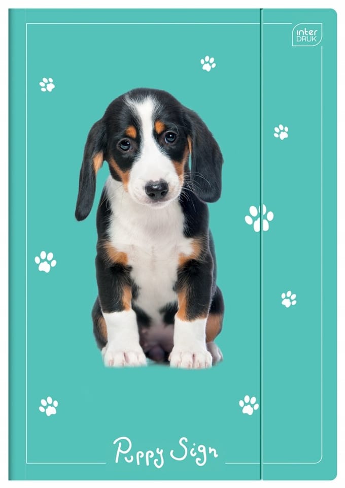 Map met Elastiek A4+ LUX Puppy Sign Interdruk - Documenten Organiseren