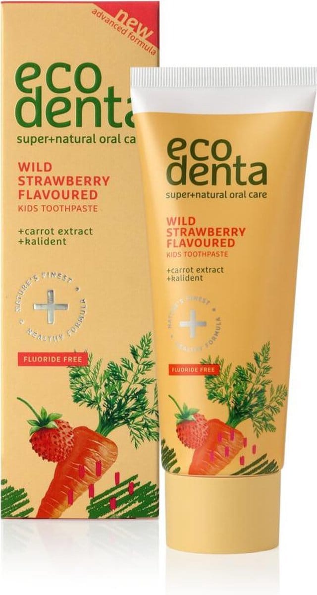 Ecodenta - Toothpaste with strawberry-flavored children (Wild Strawberry Scented Toothpaste For Children) 75 ml - 75ml