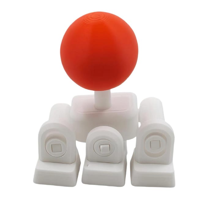 3D Geprinte Keyboard Joysticks Mechanisch Keyboard Game Joystick Met WASD Beweging Voor Arcade Games Speciale Keyboard Grip red