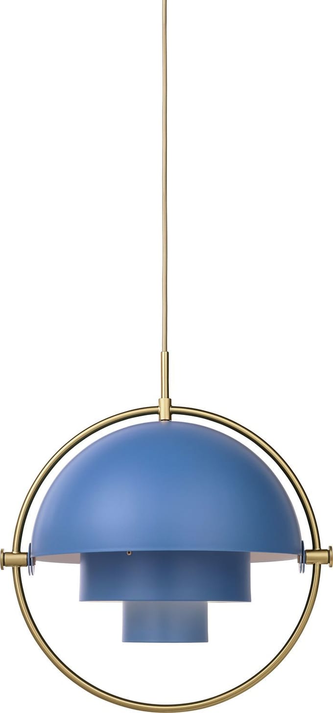 Gubi - Multi-Life hanglamp - brass - Ø 36 cm - blauw