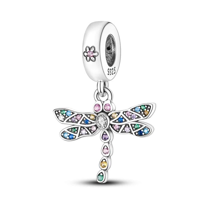 Libelle Bedel - Voor Bedelarmband - Sterling Zilver - RomyStones
