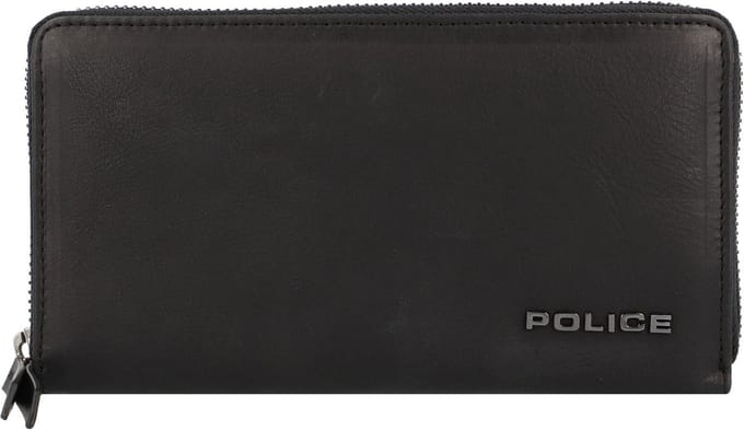 Police PT16-10369 Leren portemonnee 20 cm - Dames - Horizontaal - black