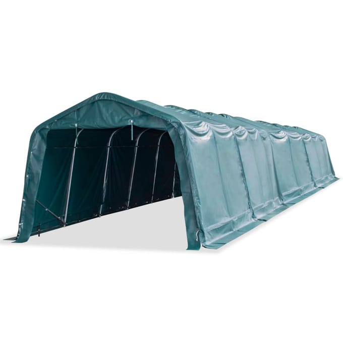 vidaXL - Veetent - verwijderbaar - 550 - g/m² - 3,3x16 - m - PVC - donkergroen
