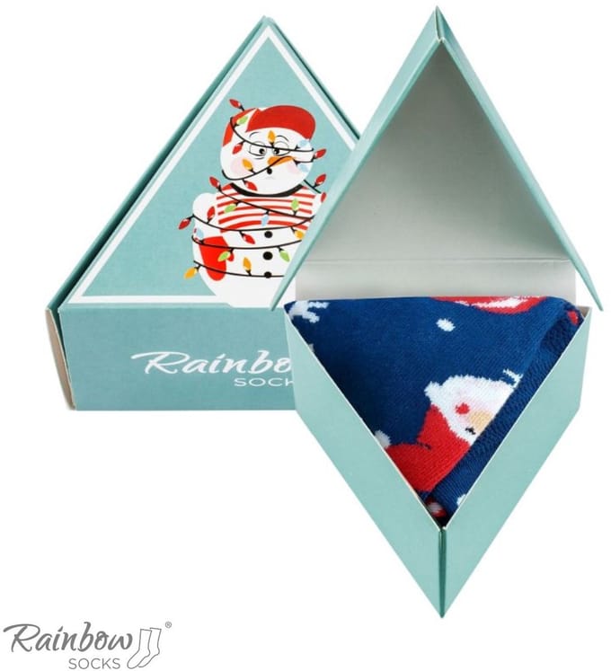 Rainbow Socks - Kerst Sokken - Bałwanki - Uniseks - EU 36-40