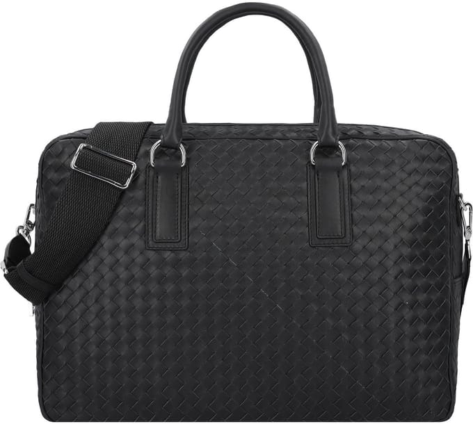 abro Lotus Handtas Leer 40.5 cm - Dames - black-nickel
