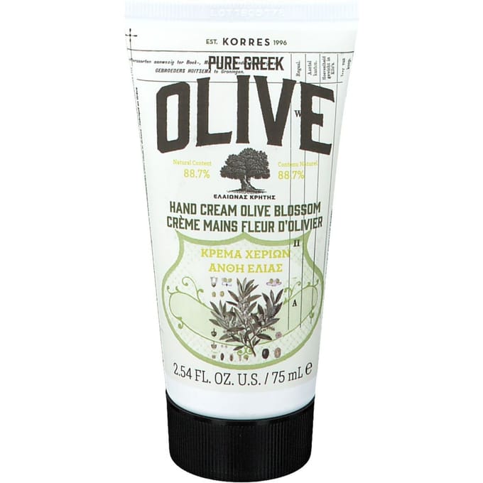 Korres Pure Greek Olive Hand Cream Handcrème Dames 75 ml