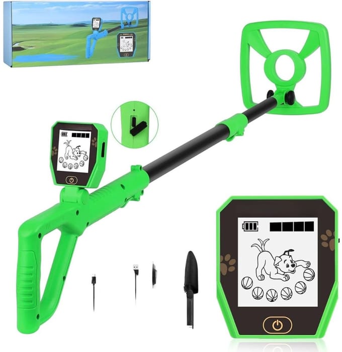 SCH® Metaaldetector voor Kinderen - Metaaldetector - Groen - 17cm x 7cm x 40cm