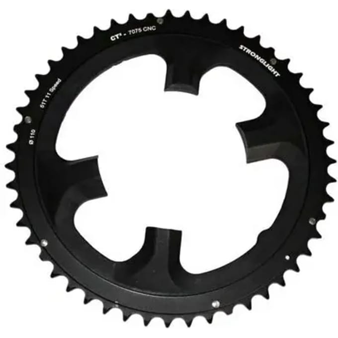 Stronglight Compatible Durace/ultegra Di2 110 Bcd Kettingblad Zwart 39t