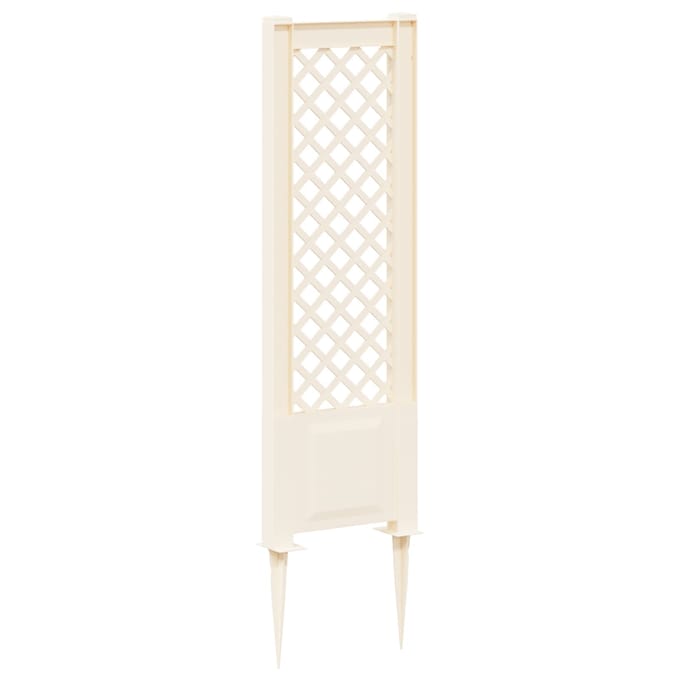 vidaXL - Trellis - met - Spike - PP - Wit