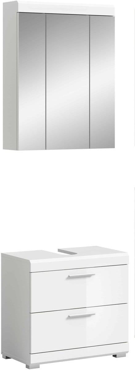 Scout badkamercombinatie wit hoogglans MDF TZ wit NB - 37x60x191cm