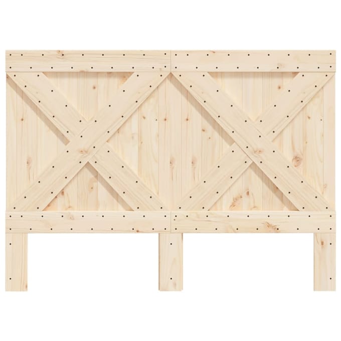 vidaXL - Hoofdbord - 140x104 - cm - massief - grenenhout