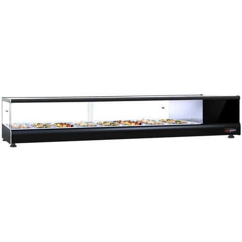 GGM Gastro Tapas-Kühlvitrine PREMIUM - 8x GN 1/3 - Schwarz