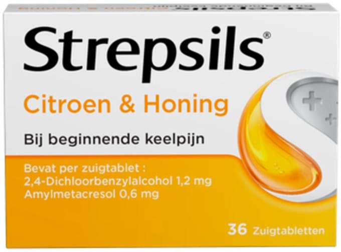 Strepsils Citroen & Honing - 2 x 36 zuigtabletten