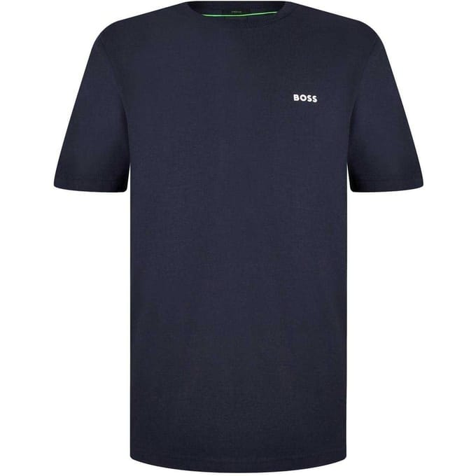 Boss Heren Logo Regular T-Shirt (Marine)