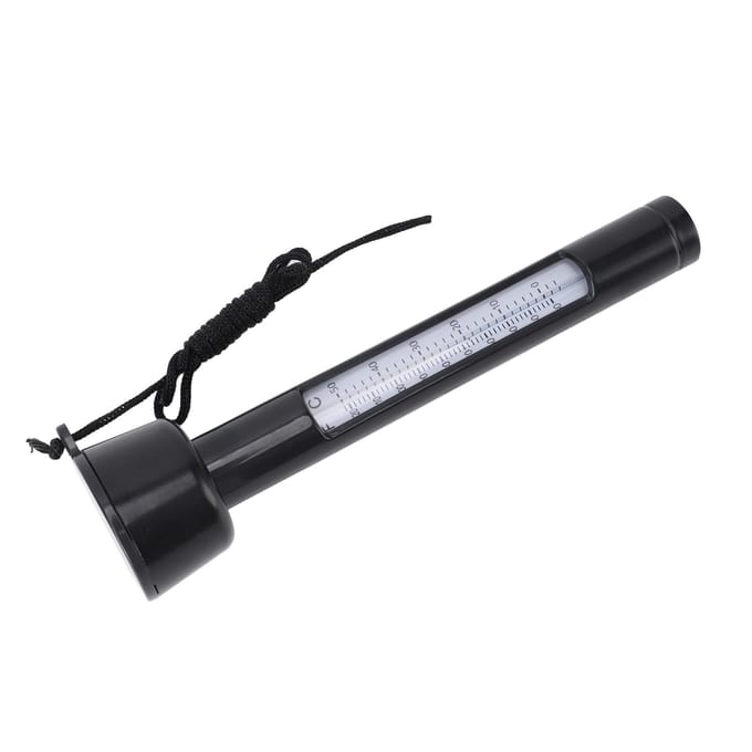 Drijvende Zwembadthermometer voor Watertemperatuur Ronde Zwembadthermometer met Koord voor black