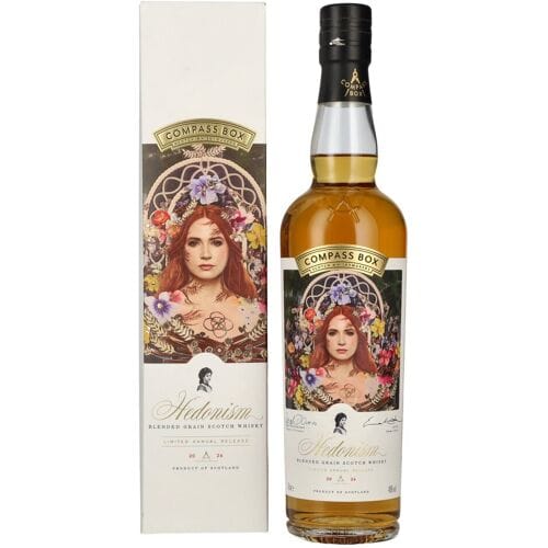 Compass Box HEDONISM Blended Grain Scotch Whisky Limited Annual Release 2026 46% Vol. 0,7l in geschenkverpakking