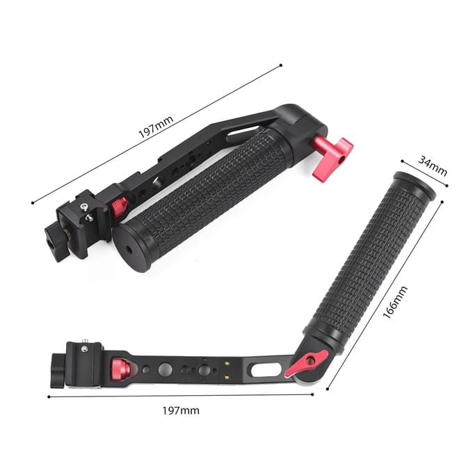 Verstelbare Sling Handgreep Gimbal Sling Handvat Snelontgrendeling Gimbal Grip Compatibel met DJI RS 2/ zwart