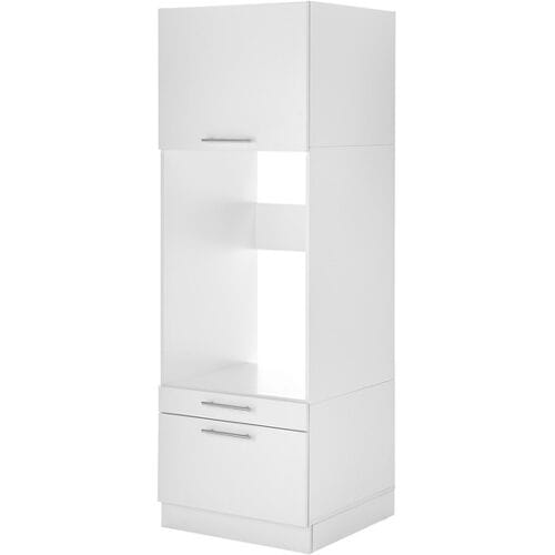 Wasmachine kast met verhoger - Wasmachine kast - Wasmachine ombouw meubel - Wit