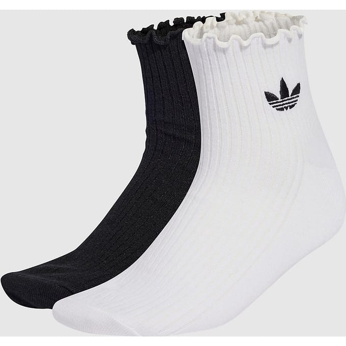 Adidas Ruffle Sokken Unisex - Zwart - Maat 43-45 - Katoen