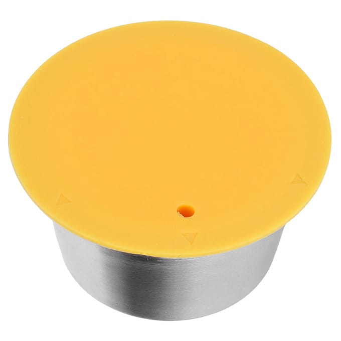 Koffiecapsule RVS Herbruikbaar Navulbaar Filterkopje voor Dolce Gusto Koffiezetapparaat geel