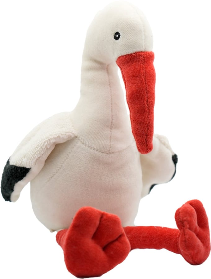Cute since 1999 - Sophie de witte Ooievaar - Organische knuffel - 20 cm