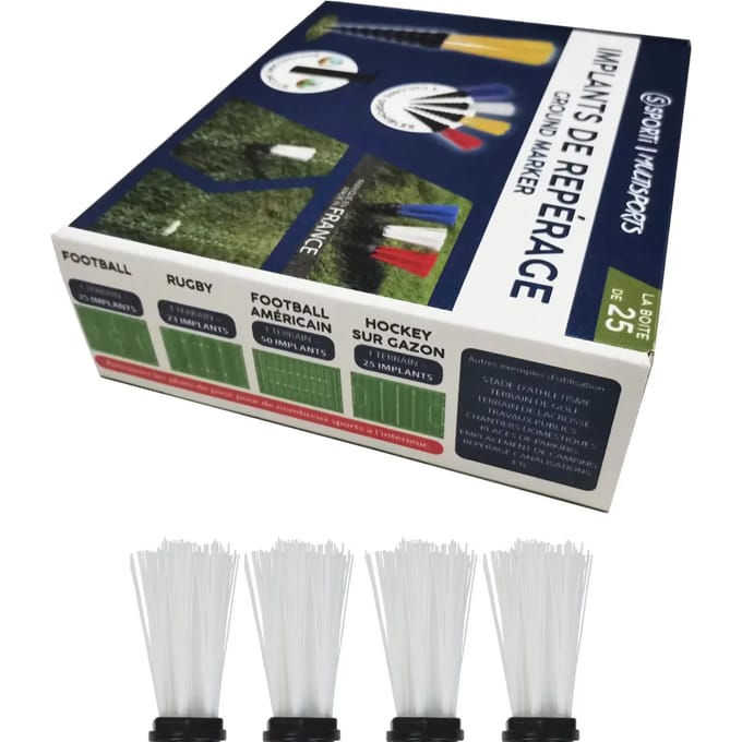 SPORTI - 060085 BOITE DE 25 IMPLANTS REPERAGE + ENFONCOIR - 25 PIECES