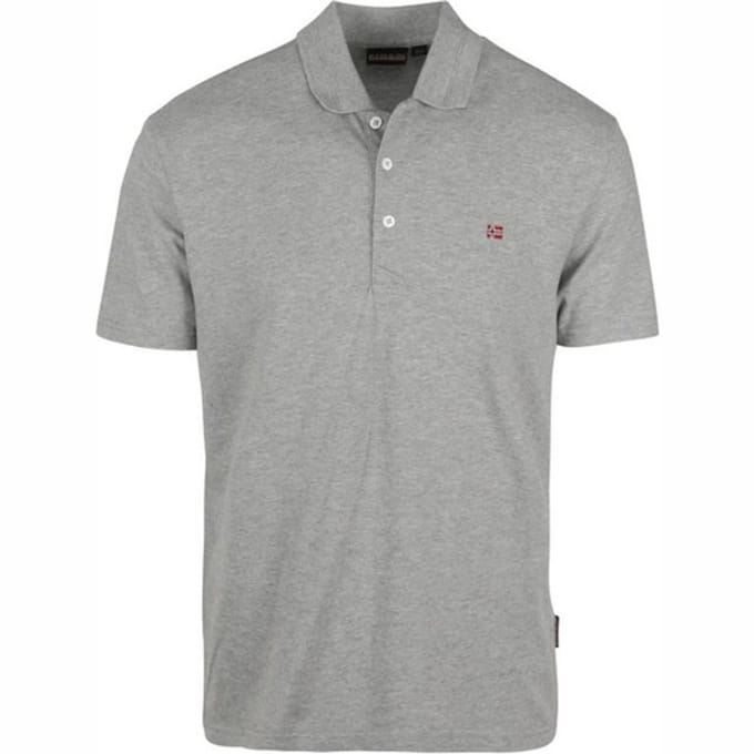 Polo Napapijri Men Ealis SS 1 Medium Grey Melange-S