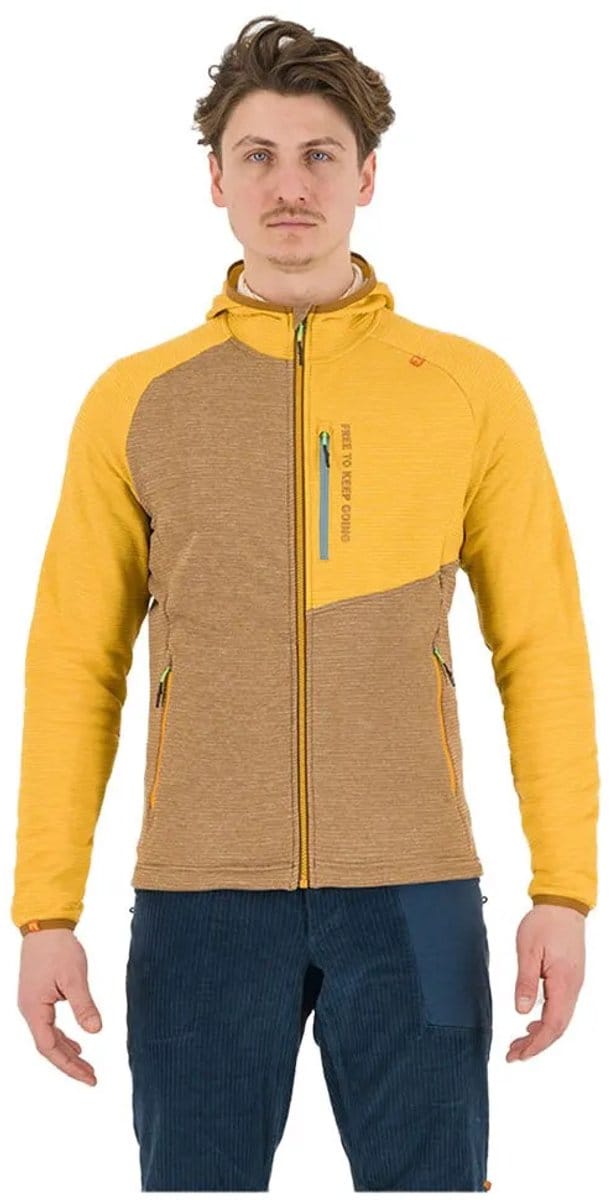 Karpos Camoscio Fleece Met Volledige Rits Geel,Goud 2XL Man