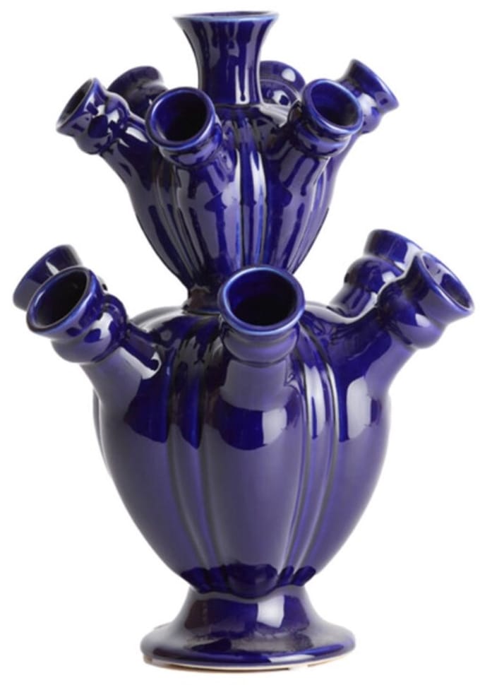 Light & Living - Vaas BLAIR - Blauw - 25.5x25.5x33 cm